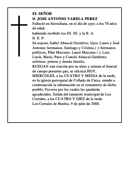 D. JOSE ANTONIO VARELA PEREZ