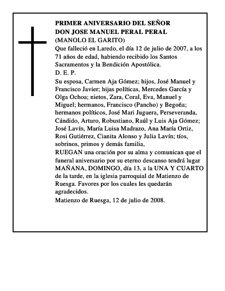 DON JOSE MANUEL PERAL PERAL