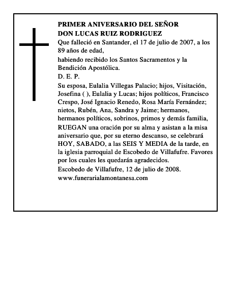 DON LUCAS RUIZ RODRIGUEZ