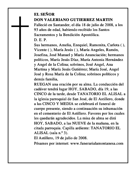 DON VALERIANO GUTIERREZ MARTIN