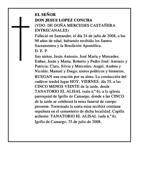 DON JESUS LOPEZ CONCHA