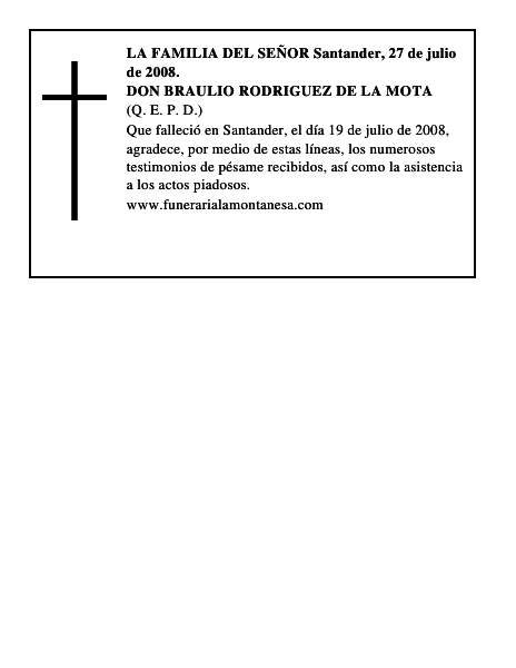 DON BRAULIO RODRIGUEZ DE LA MOTA