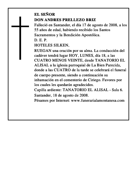DON ANDRES PRELLEZO BRIZ