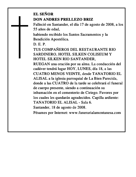 DON ANDRES PRELLEZO BRIZ