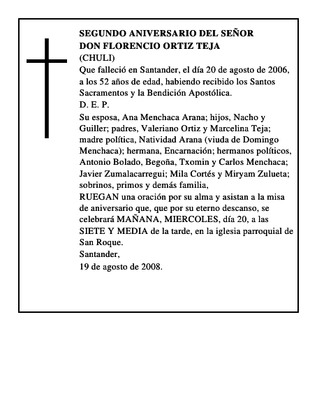 DON FLORENCIO ORTIZ TEJA