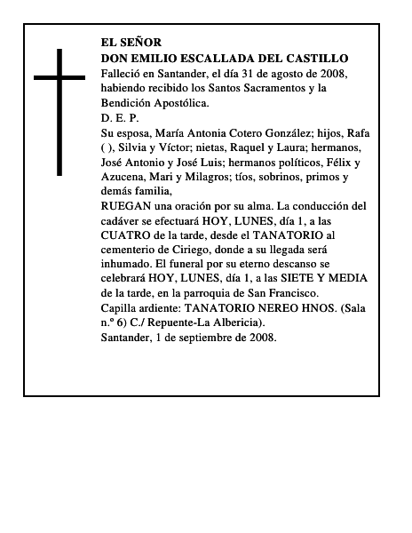 DON EMILIO ESCALLADA DEL CASTILLO