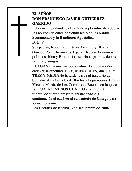 DON FRANCISCO JAVIER GUTIERREZ GARRIDO