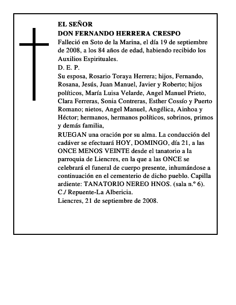 DON FERNANDO HERRERA CRESPO