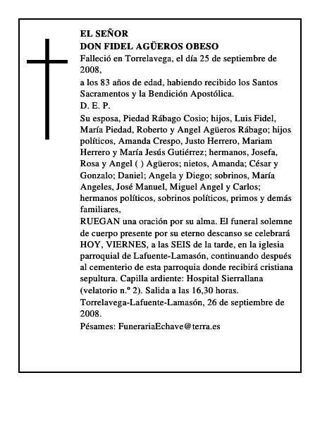 DON FIDEL AGÜEROS OBESO
