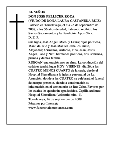DON JOSE PELLICER ROCA