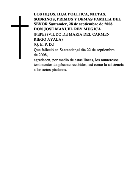 DON JOSE MANUEL REY MUGICA
