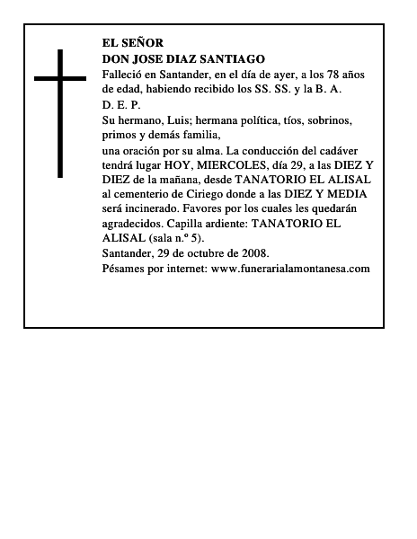 DON JOSE DIAZ SANTIAGO