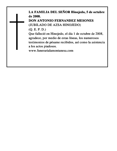 DON ANTONIO FERNANDEZ MESONES