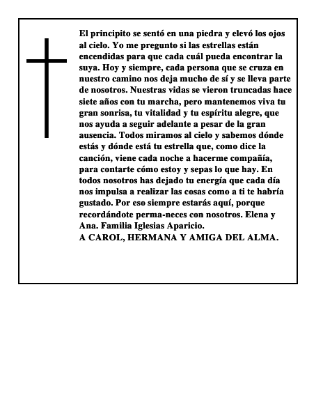 A Carol, hermana y amiga del alma.