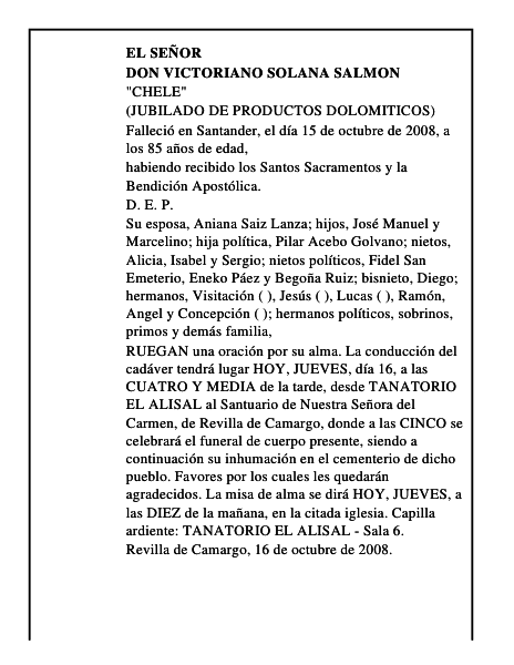 DON VICTORIANO SOLANA SALMON