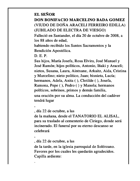 DON BONIFACIO MARCELINO BADA GOMEZ