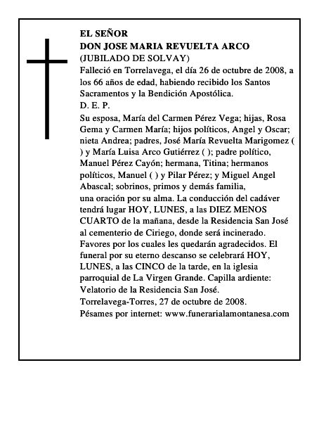 DON JOSE MARIA REVUELTA ARCO