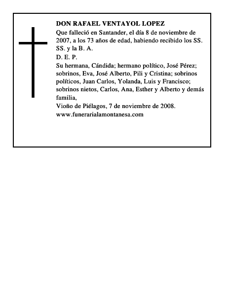 DON RAFAEL VENTAYOL LOPEZ