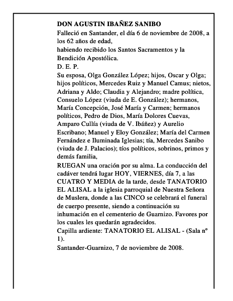 DON AGUSTIN IBAÑEZ SANIBO