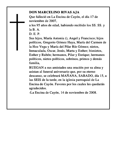 DON MARCELINO RIVAS AJA