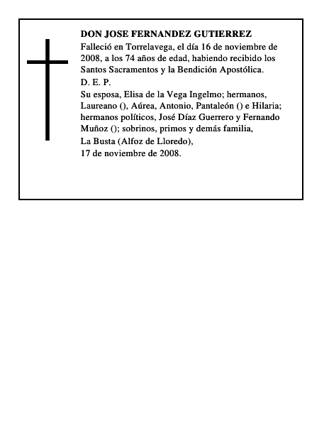 DON JOSE FERNANDEZ GUTIERREZ