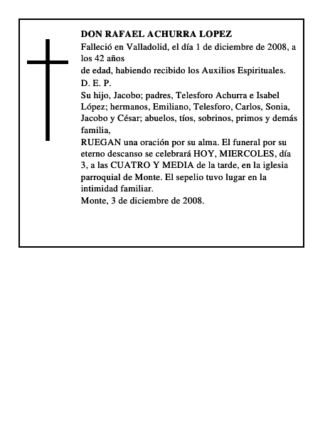 DON RAFAEL ACHURRA LOPEZ