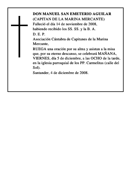 DON MANUEL SAN EMETERIO AGUILAR