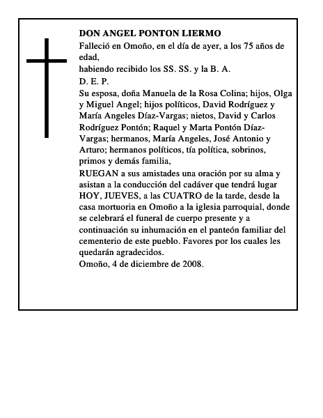 DON ANGEL PONTON LIERMO