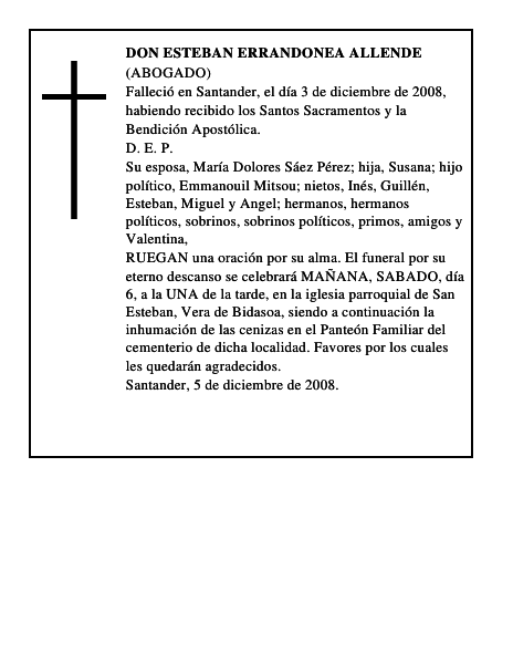DON ESTEBAN ERRANDONEA ALLENDE