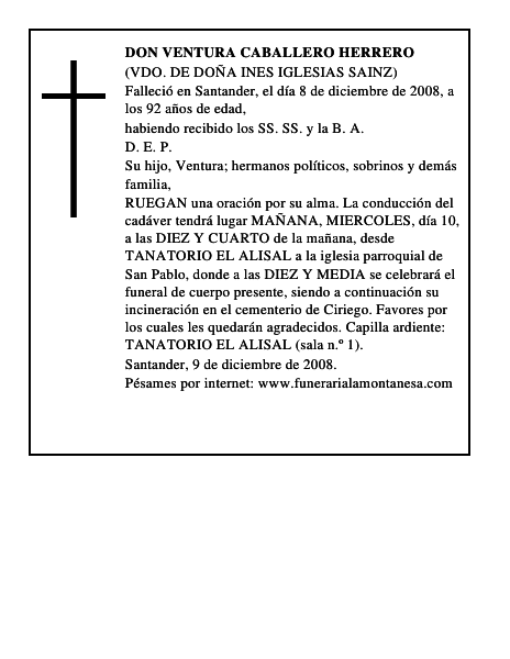 DON VENTURA CABALLERO HERRERO