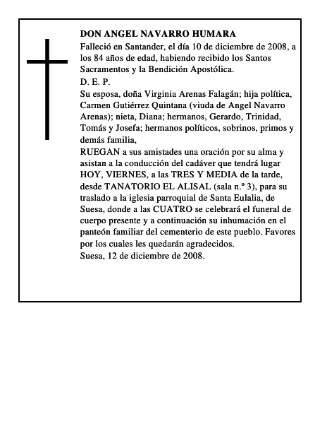 DON ANGEL NAVARRO HUMARA