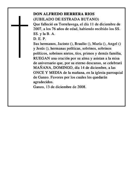 DON ALFREDO HERRERA RIOS