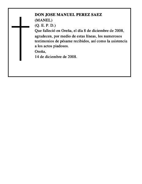 DON JOSE MANUEL PEREZ SAEZ
