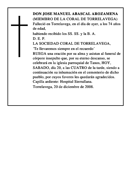 DON JOSE MANUEL ABASCAL AROZAMENA