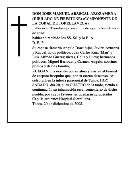 DON JOSE MANUEL ABASCAL AROZAMENA