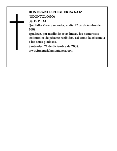 DON FRANCISCO GUERRA SAIZ
