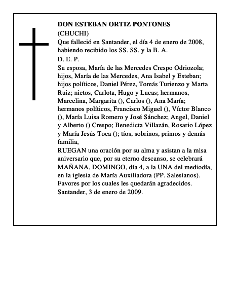 DON ESTEBAN ORTIZ PONTONES