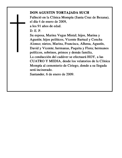 DON AGUSTIN TORTAJADA SUCH