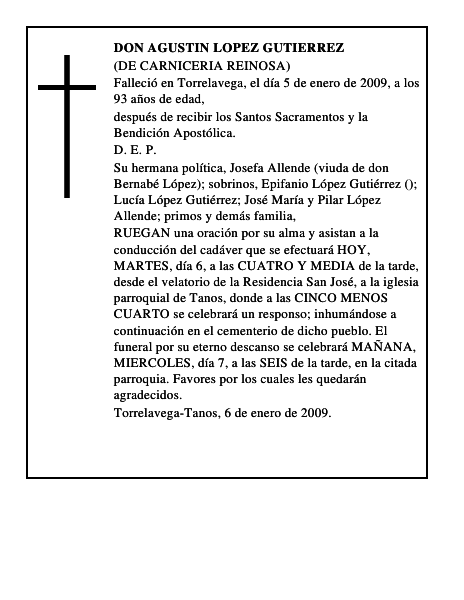 DON AGUSTIN LOPEZ GUTIERREZ