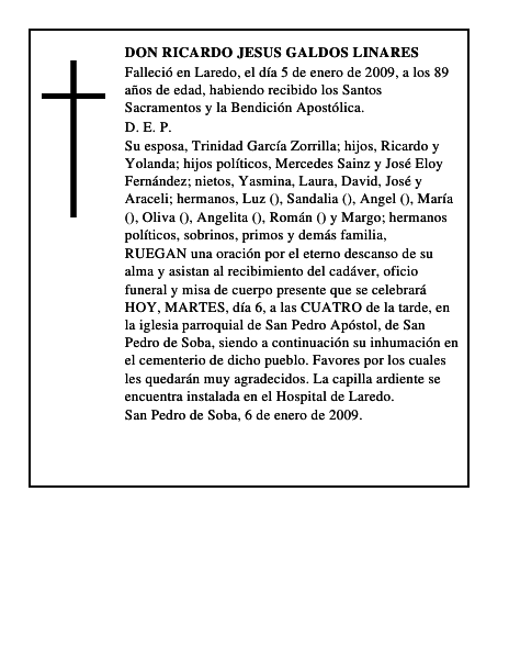DON RICARDO JESUS GALDOS LINARES