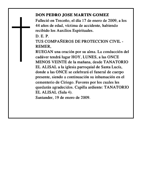 DON PEDRO JOSE MARTIN GOMEZ