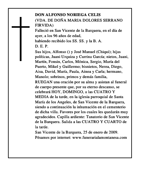 DON ALFONSO NORIEGA CELIS