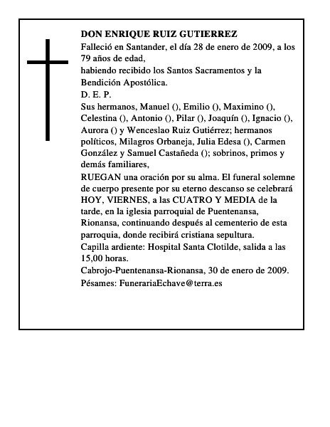 DON ENRIQUE RUIZ GUTIERREZ