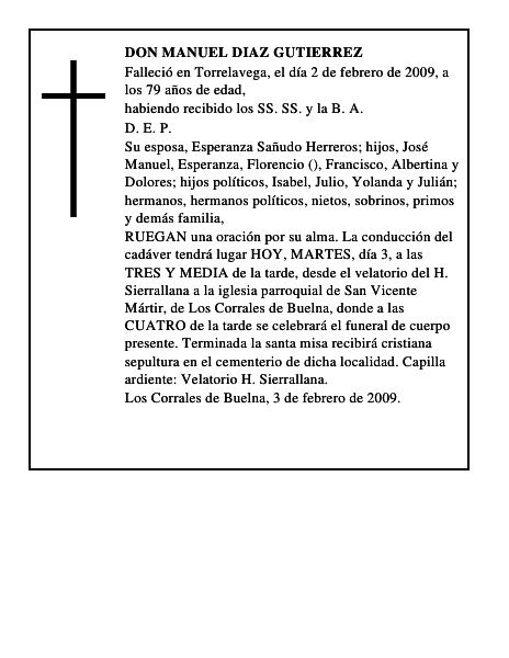 DON MANUEL DIAZ GUTIERREZ