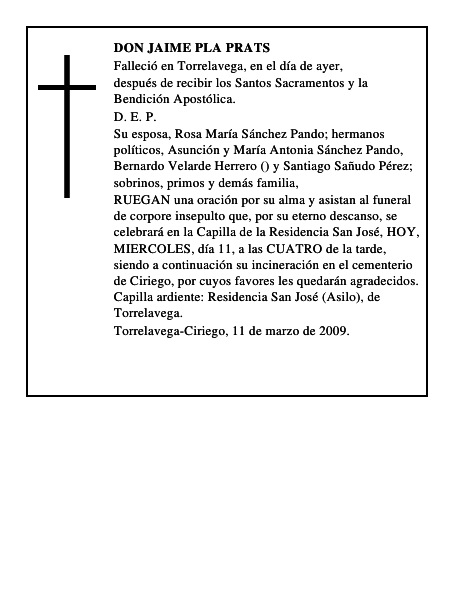 DON JAIME PLA PRATS