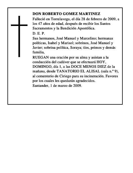 DON ROBERTO GOMEZ MARTINEZ