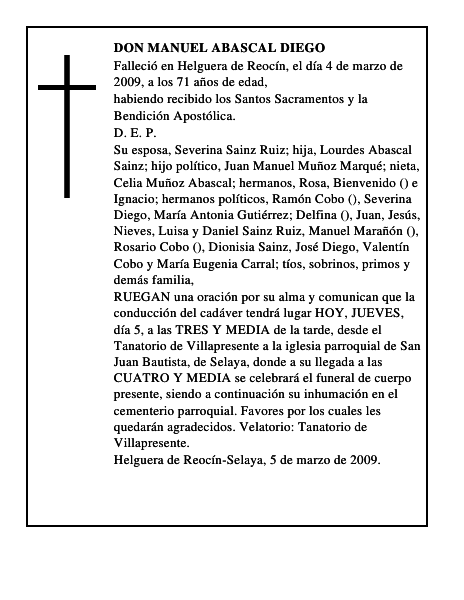 DON MANUEL ABASCAL DIEGO