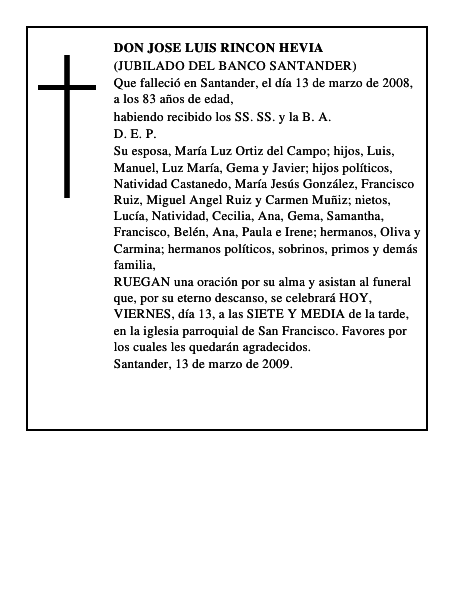 DON JOSE LUIS RINCON HEVIA