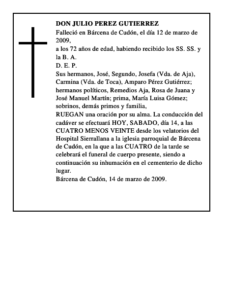 DON JULIO PEREZ GUTIERREZ