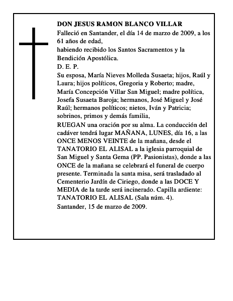 DON JESUS RAMON BLANCO VILLAR
